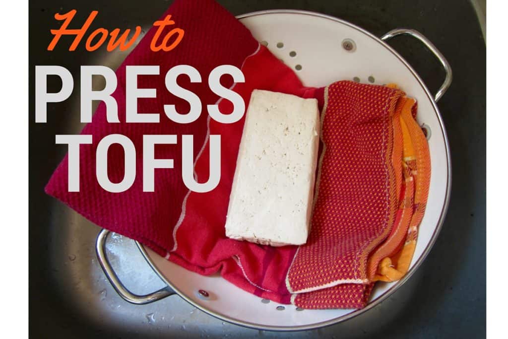 Quick & easy tutorial on how to press tofu before cooking to ensure maximum flavor! | veganchickpea.com