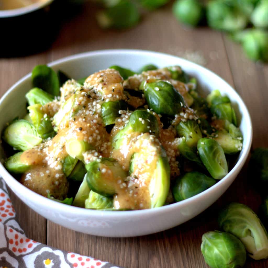 Ginger Miso Brussels Sprouts