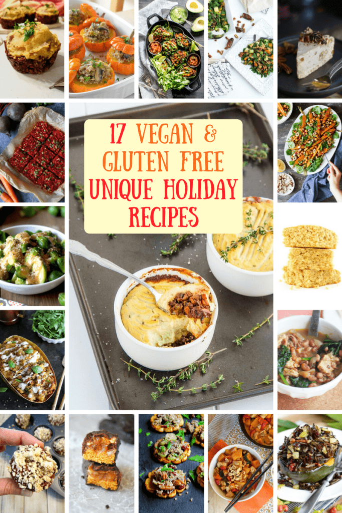 RECIPE ROUNDUP: 17 Unique Vegan & Gluten Free Holiday Recipes | veganchickpea.com