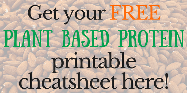 Get Your Free Plant Based Protein Cheatsheet Here
