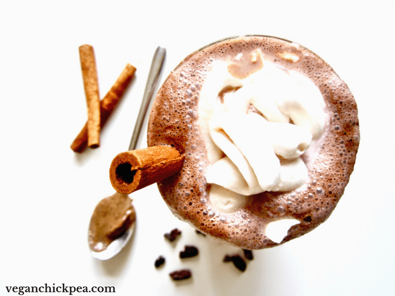 Spiced Hazelnut Hot Chocolate (with Essential Oils!)