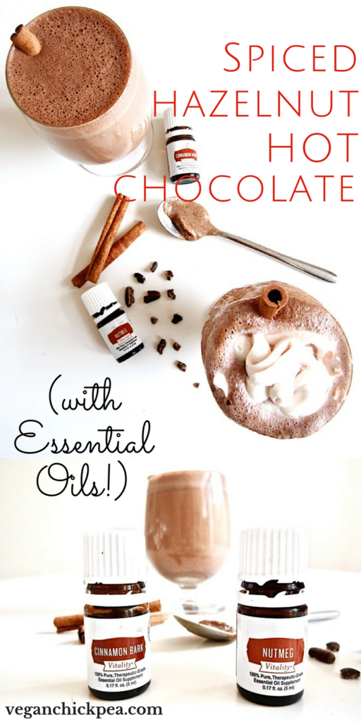 Spiced Hazelnut Hot Chocolate (with Essential Oils!) - The Melrose