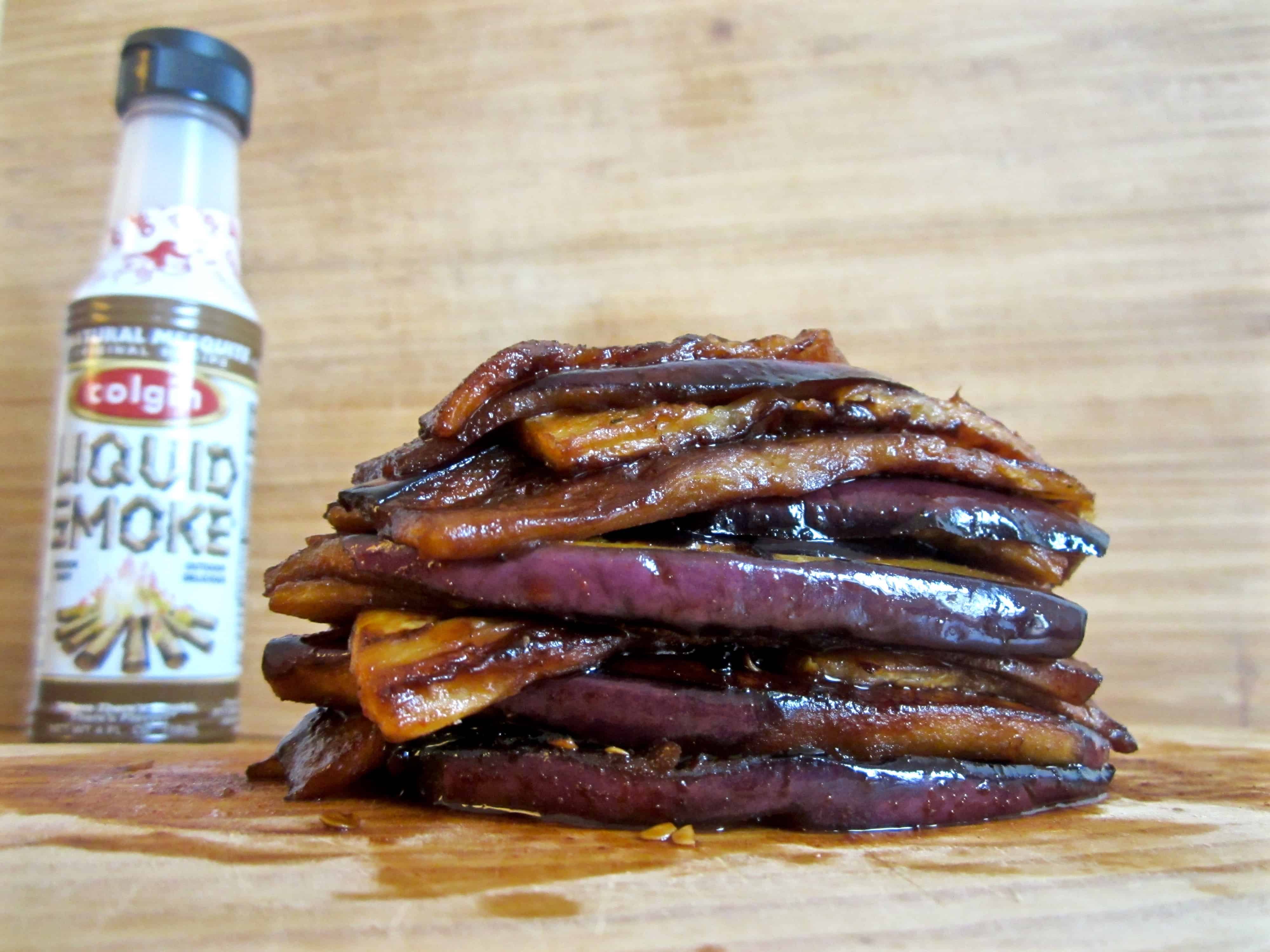 Image result for bacon made out of eggplant