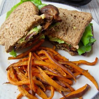 Vegan & GF healthy BLT, with Eggplant Bacon! So yummy & satisfying. | veganchickpea.com