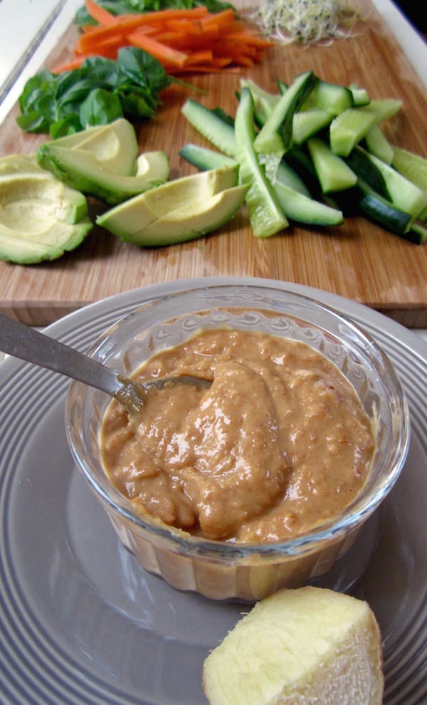 Ginger Almond Sauce 1 Vegan Chickpea