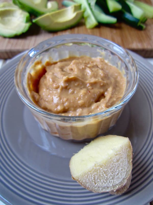 Ginger Almond Sauce - vegan, gluten + soy free | veganchickpea.com