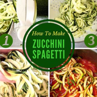 How to make zucchini & squash spaghetti noodles | veganchickpea.com