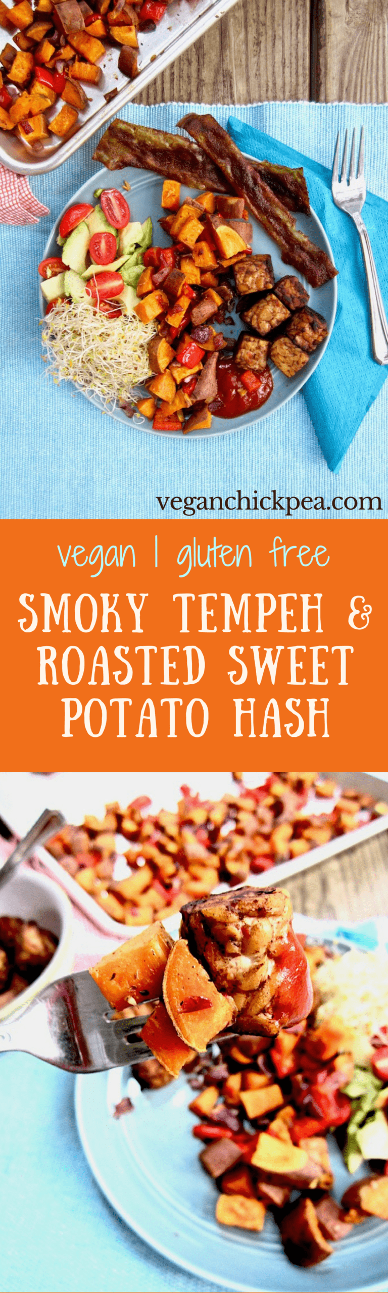 Smoky Tempeh & Roasted Sweet Potato Hash (Vegan + GF) Vegan Chickpea