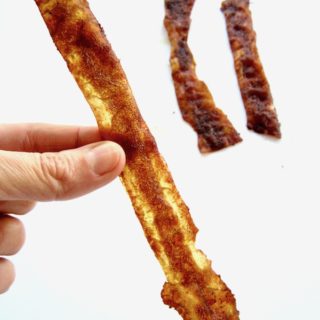 Vegan Rice Paper Bacon Strips Recipe - looks real. Tastes real. 100% plant based. | {gluten, nut & refined sugar free, soy free option} veganchickpea.com