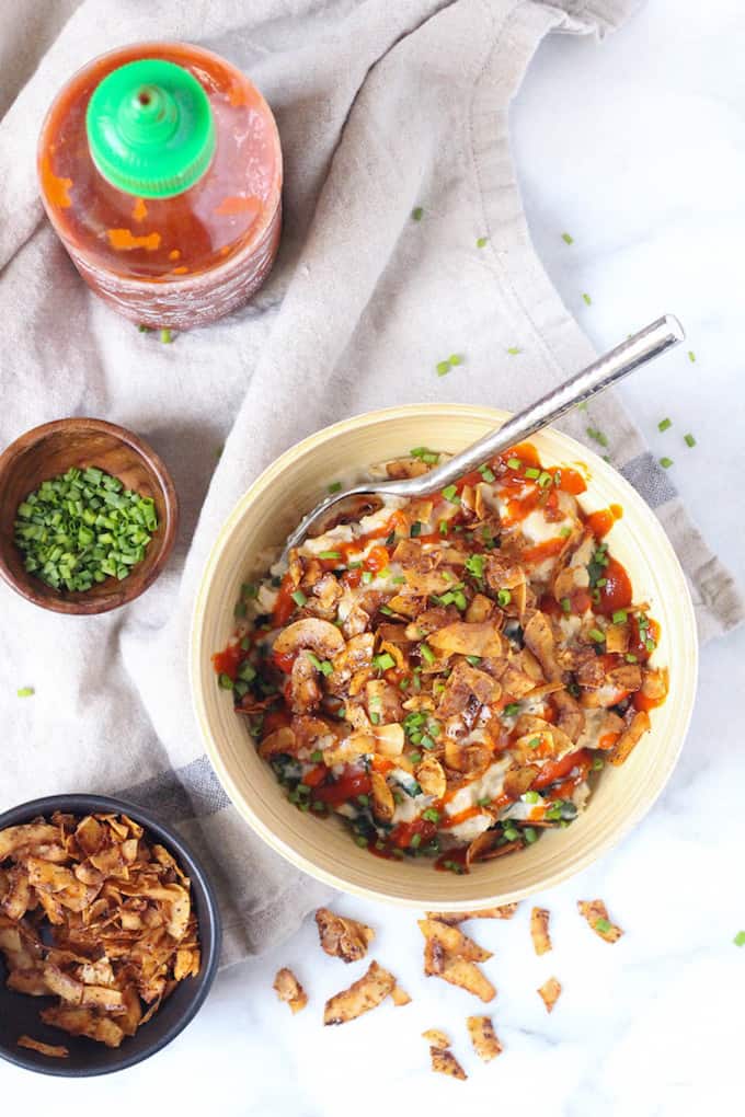 Using mushrooms, coconut, eggplant, rice paper, nuts, tofu, tempeh or carrots, Vegan Bacon is salty and sweet, with a crispy and chewy texture. This creative recipe roundup highlights bloggers who show us how it's done!