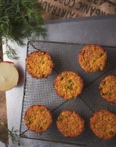 These fluffy, savory veggie muffins are an easy and healthy addition to any meal. Whether eaten on the side, as a main focal point with dinner, or as a snack, these vegan, gluten free and paleo veggie muffins are delicious and nutritious at any time of day!