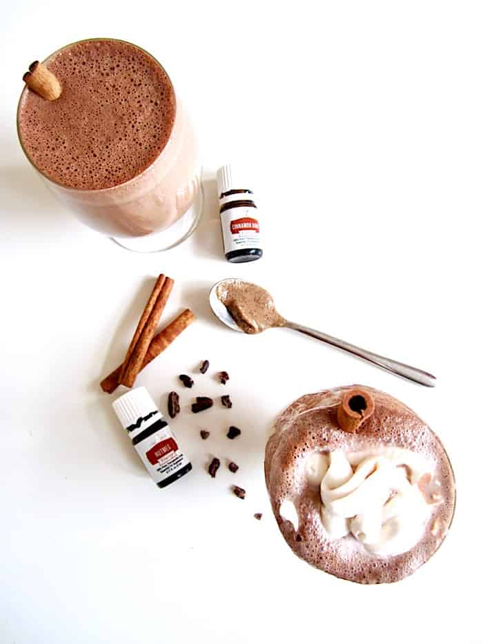 Spiced Hazelnut Hot Chocolate (with Essential Oils!), Recipe