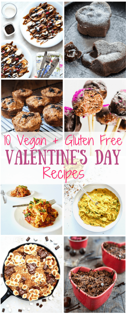 Whether you're looking to make some special treats or a romantic dinner this February 14th, look no further than this roundup of vegan and gluten free Valentine's Day Recipes!