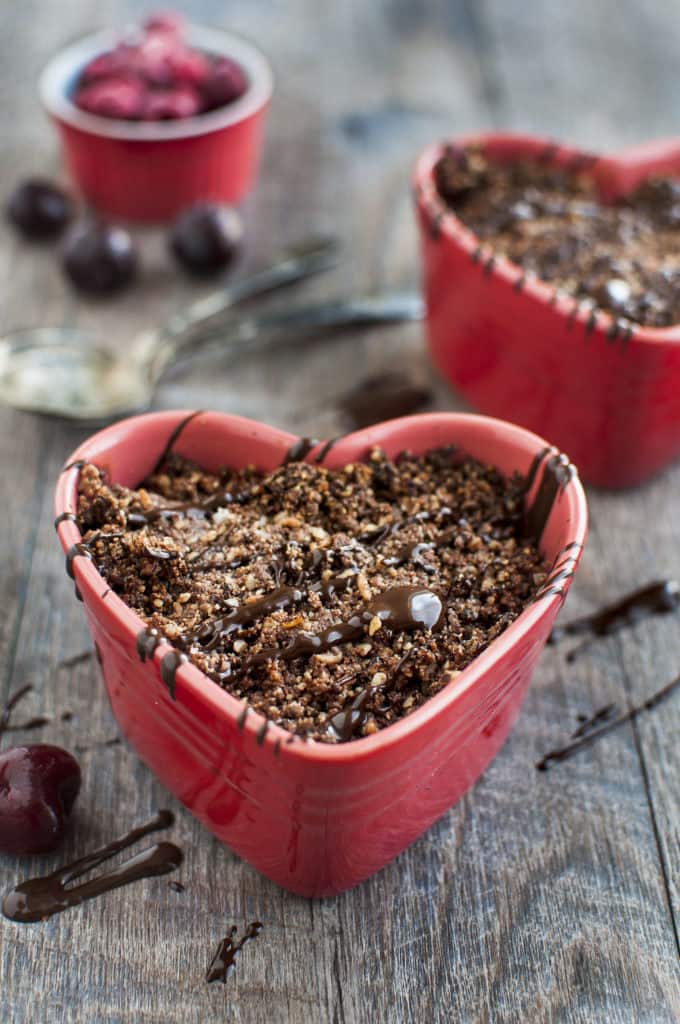 Chocolate Fruit Crisp for Two