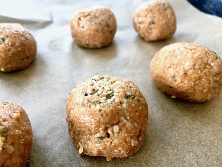 No Bake Peanut Butter Hemp Protein Bites (Keto + Sugar Free)