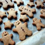 These adorable Gingerbread Men Cookies are the perfect festive holiday treat! Made with buckwheat and oat flours, these vegan and gluten free goodies are sweetened with coconut sugar, resulting in a refined sugar free Christmas cookie that you can feel good about munching on at any time of day. Cookies for breakfast, anyone?