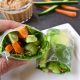 Super healthy & fresh vegan Simple Spring Rolls with Ginger Almond Sauce recipe (gluten + soy free) | veganchickpea.com